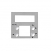 ABB NIE Zenit Серебро Накладка электронного терморегулятора 8140.5, 2 мод